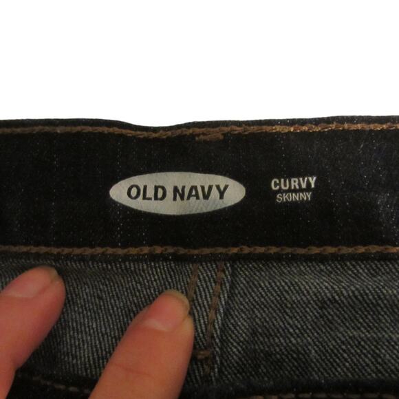 Classic Dark Wash Curvy Skinny Jeans Old Navy Plus Size 20 - Picture 4 of 10